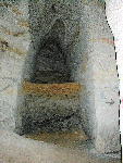 čelba rozdělená vrstvou železivců - Samsonův balkon