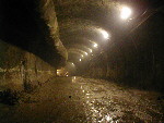 tunel v primární betonáži - po vyražení