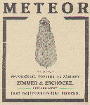 Meteor, severočeská továrna na žárovky Zimmer a Zschocke, Ústí nad Labem