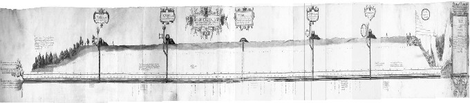 mapa dvornho koncipisty Isaaca Phendlera z roku 1593